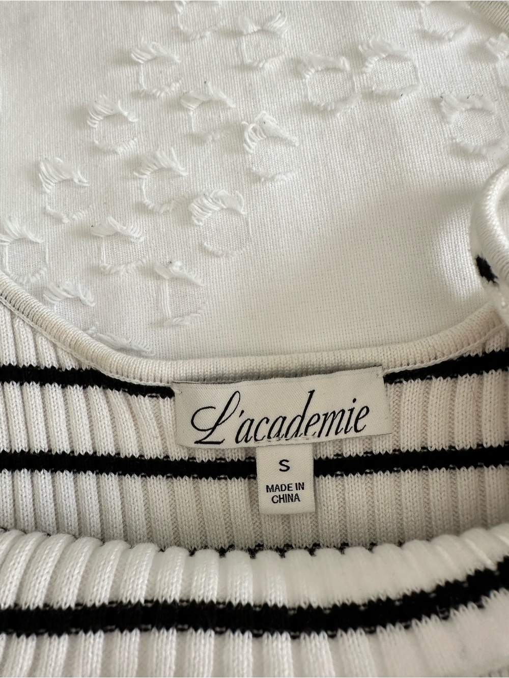 L'Academie Striped Ribbed Tank Top - Picture 6 of 8